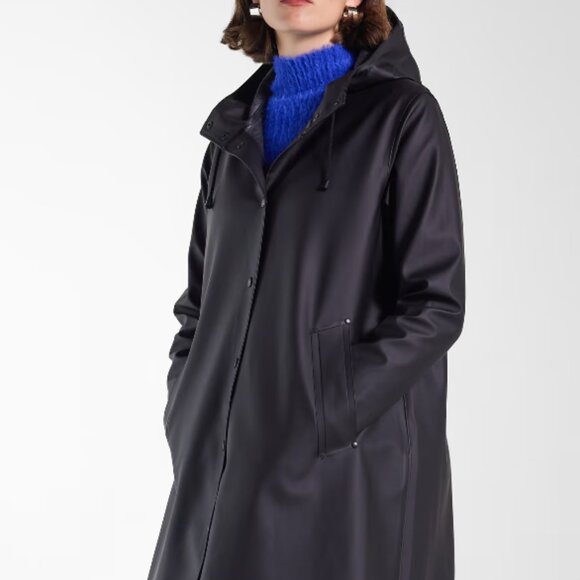 Stutterheim Mosebacke Raincoat Small Black - Picture 2 of 7